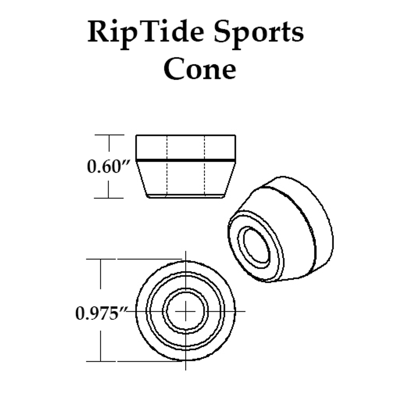 APS Cone bushing (0.6") - RipTide